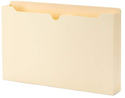 Blue Summit Supplies 2 Inch Manila File Jackets, Reinforced Straight Cut Tab, Heavy Duty 2 Inch Expansion Pocket, Legal Size, 50 Pack