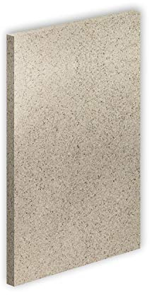 Vermiculite Platte Schamott-Ersatz für Kamin-Ofen Feuerraum Auskleidung SF600 400x600mm 30mm Stärke Temperaturbeständig bis 1100 °C mind. 600kg/m³ Rohdichte (x1)