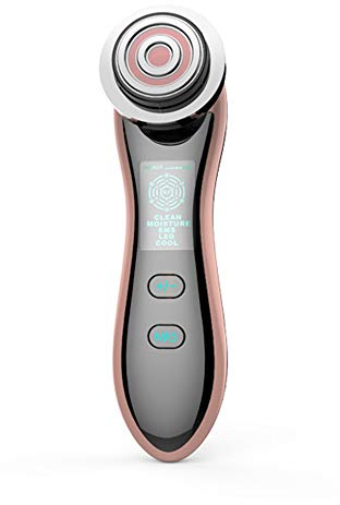 RF ansiktsvård enhet multifunktionell EMS mikroström vibration galvanisk ansiktsmassageapparat hudåtstramande lyftande anti-åldrande rynkborttagare Elitzia ET1102