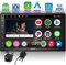 ATOTO A6 PF 7 Zoll QLED Touchscreen Android Doppel-DIN Autoradio, Wireless Carplay & Android Auto, DAB+ Radio/GPS/Mirror Link, Dual BT, WiFi/BT/USB Tethering, HD LRV mit Rückfahrkamera, A6G2B7PF-S01