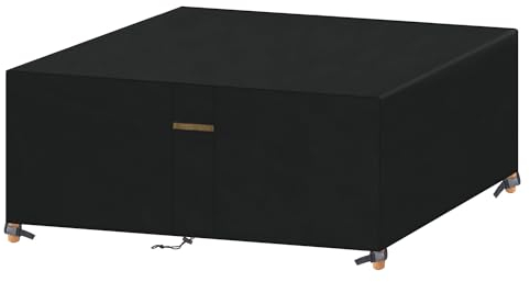 VANSHEIM Outdoor Table Covers Waterproof Rectangle Covers for Patio Furniture Set Cover for Garden Furniture Waterproof Anti-UV Oxford Fabric Outdoor Patio Furniture Cover 170x140x71cm