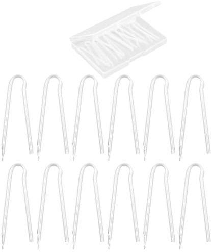 VEGCOO 12 PCS Hearing Aid Tubes, Soft Flexible PVC BTE Earmold Hearing Aid Tube, R Type Lightweight Hearing Aid Tubing Replacement Transmitting Clear Sound per Most Hearing Aids (3.1x2.0mm)