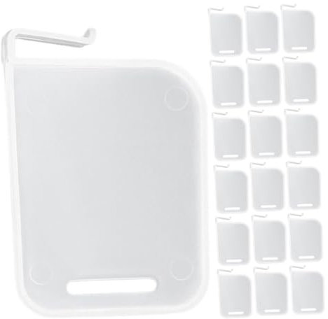 SECFOU 100 Pcs Adjustable Refrigerator Organizer Divider Plates Multi-Functional Fridge Partition for Food Storage Plastic for Kitchen and Pantry Organization