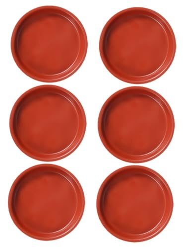 SHINEOFI 6piezas Bandeja para Plantas de Plástico Platillos Redondos de Drenaje Plato de Goteo para Macetas Bandeja para Bonsáis Recoge Agua para Plantas de Interior