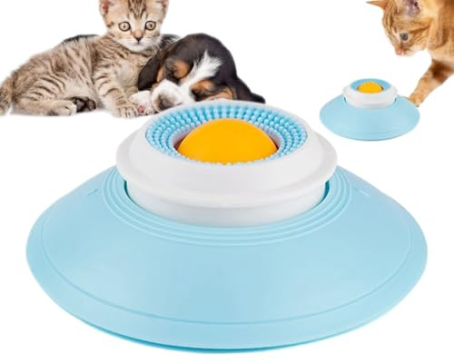Tappetino per leccare – per leccare 14,5 cm | Giocattolo calmante per cani e gatti, tappetino da Leccāre antistress, accessorio per alimentazione lenta, giocattolo da lavoro durevole in PP, ri