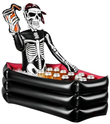 Halloween uppblåsbar kylare - kapacitet dekorationskista | Uppblåsbar dryckekylare för temafest, poolfest, trädgårdsgrill, utomhuscamping