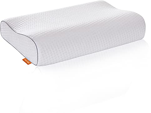 Sweetnight Memory Foam Kopfkissen Nackenstützkissen Schlafkissen Nackenkissen geeignet für Alle Schlafpositionen, 60x40cm,Weiß