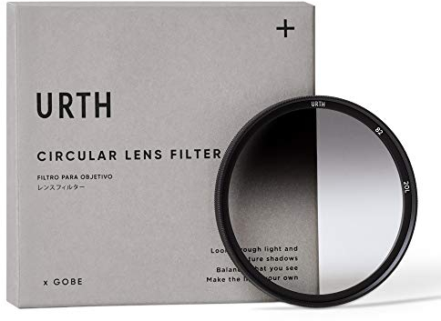 Urth 82mm Soft Graduated ND8 Lens Filter (Plus+) — 3-Stop, Ultra-Slim 20-Layer Nano-Coated Soft Grad Neutral Density Camera Lens Exposure Balance Filter