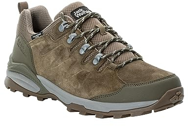 Jack Wolfskin Unisex Refugio Texapore Low M Hiking Shoes, Cold Coffee, 8.5 UK