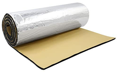 X AUTOHAUX Isolation Phonique Voiture 5mm Insonorisant Capot Moteur Haute densité Mousse Fibre Verre 63 x 100cm