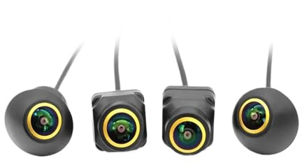 bakre kamera 360-graders Fordonskamera Panoramautsikt Över Surroundvy 1080P AHD Höger+vänster+fram+backkamerasystem Backkamera