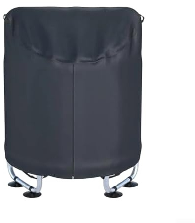 Housse de tapis de saut imperméable en tissu Oxford robuste avec boucles coupe-vent, ajustement sécurisé, fermeture éclair latérale, rangement pliable, noir (158 x 99 cm)