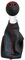 Simoni Racing Schaltknauf OEM kompatibel mit Audi A3 (8L) 1996-2003 - Schwarz + Rote Nähte inkl. 2 Schaltmustern