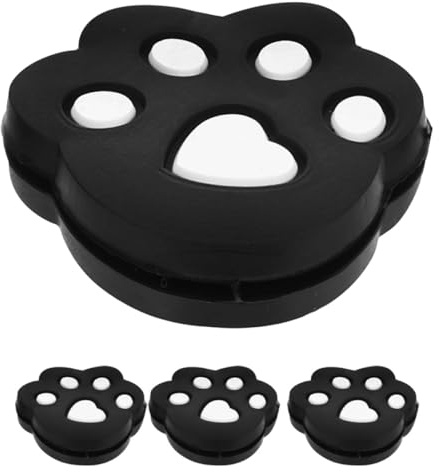 YARNOW Smorzatori di Vibrazioni per Racchette da Tennis 4 Pezzi in Silicone Nero Ammortizzatori Sportivi Leggeri e Portatili per Assorbimento Urti e Riduzione Vibrazioni Accessori per