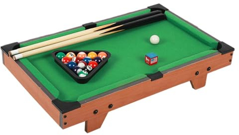 KIXZSAZ Set da Gioco Compatto per Mini Biliardo, Divertente Gioco da Biliardo con Palline Colorate per Serate Divertenti in Famiglia. Tavolo Tavolo, Giocattolo, Realizzato in Legno.