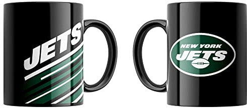 Great Branding New York Jets NFL Classic Mug (330 ml) Stripes Tasse - Stk