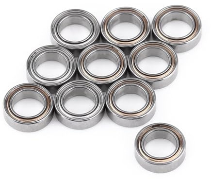 TKSE Lagerstållager, 10 st Mr85zz dubbelskärmade miniatyrkullager 5 x 8 x 2,5 mm för 3D-skrivare, modelltillverkning dubbelskärmad miniatyr djup spår kullager, skateboardlager