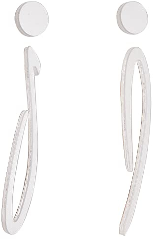 GORGECRAFT Signe Toilette pour Porte - Panneaux de Toilettes Hommes et Femmes Brossé Salle de Bain Porte Signalisation Décor WC Porte Signe Acrylique Figure Ensemble Auto-Adhésif Arrière, Argenterie