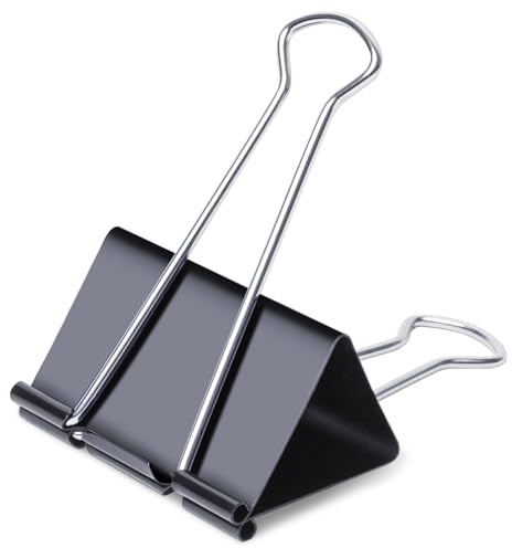 Ufmarine Jumbo Binder Clips 3 inch (18 Pcs), Extra Large Binder Clips Giant for Office Supplies