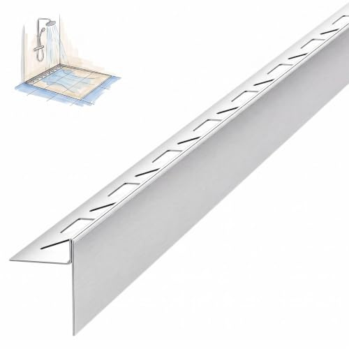 Dalsys Fallkil, kakelskena 148cm x 10mm höger Silver rostfritt stål