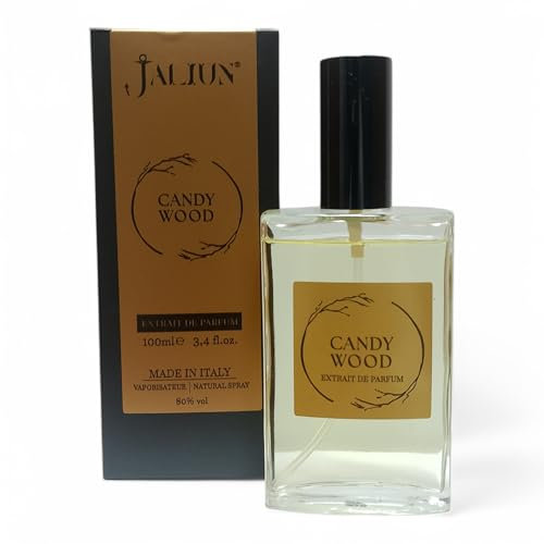 Jaliun Candy Wood Extrait de Parfum 100 ml – Unisex Nischenparfum holzig gourmand mit Vanille, Kokos und Amber – Luxuriös langanhaltend Damen Herren