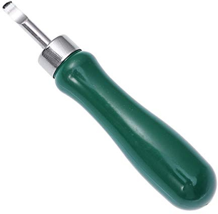 ULTECHNOVO Herramienta de Reparación para Abrir Tapa Trasera de Reloj de Pulsera, Cuchillo de Batería Mango Fijo de Acero Aleado y Plástico Verde, Kit para Cambio de Batería