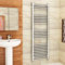 1600 x 300mm (H x W) Bathroom Central Heating Straight Ladder Towel Rail Radiator - Chrome Finish