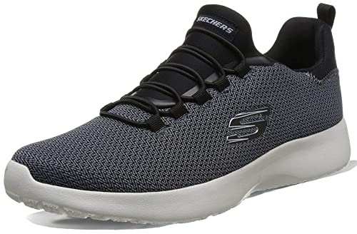 Skechers Men's Dynamight Sneaker, Black Mesh, 10 UK