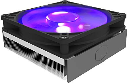 Cooler Master MasterAir G200P Low-Profile CPU Cooling System - 39.5mm mini-ITX/SFF Clearance, High-Performance 92mm RGB Fan, 2 Copper Heat Pipes - AMD/Intel Compatible
