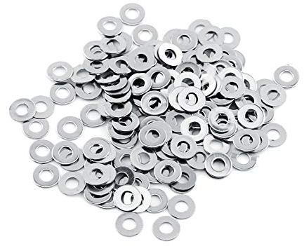 Flach Unterlegscheiben,100 Stück M3 Edelstahl Flach Unterlegscheiben Beilagscheiben Sortiment Set