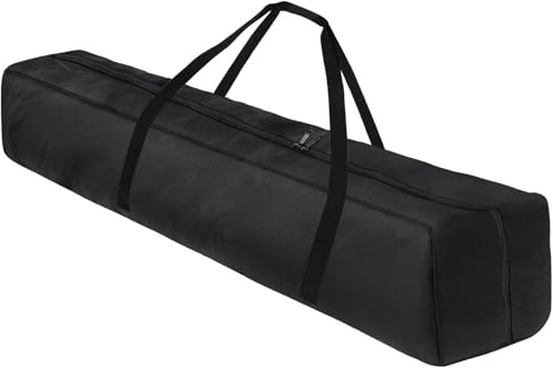 ZeiLaBang Sac de transport pour support lumineux, sac à main, trépied, rangement avec cordon de serrage, Noir, 140x20, valise rigide avec roulettes pivotantes