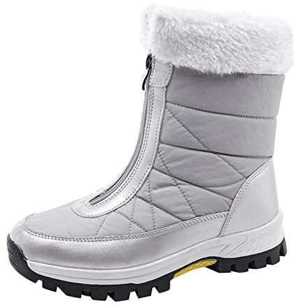 Scarponcini Donna da Neve Scarpe Neve con Calde Imbottiti Scarponi da Trekking Stivaletti da Donna Snow Platform Comode Boots Antiscivolo Morbidi Impermeabili Stivali Dopo Sci all'Aperto Offerta