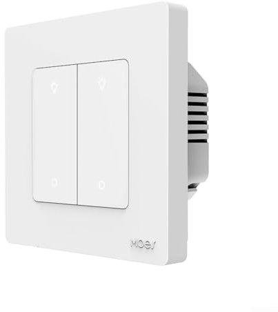 Voice Controlled Smart Dimmer Switch for Zigbee Lights with User Friendly APP Interface (white 2 Gang)
