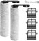 KiimSin Bürstenrolle Ersatzteile für Tineco iFloor 5 Breeze Complete Nass und Trockensauger Zubehör, 2 Hauptbürste + 3 HEPA Filter + 1 Reinigungsbürste