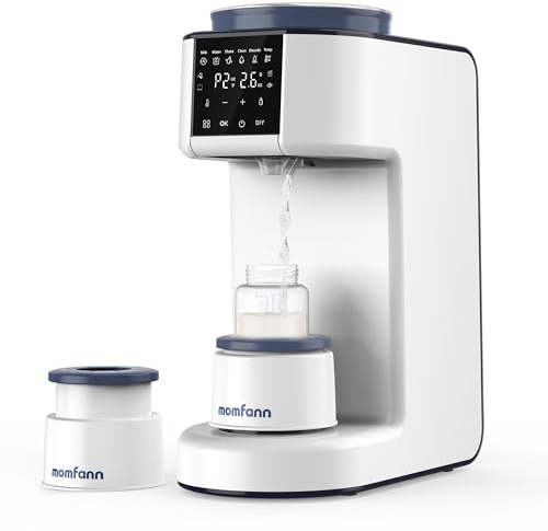 Momfann Formula Maker Pro, 2-Minute Quick Mix Baby Formula Dispenser, One-Touch Automatic Milk Maker, 3 Formula Temps + 4 Hot Water Choice, 2L Tank & Sealed Powder Container for Clump-Free Formula