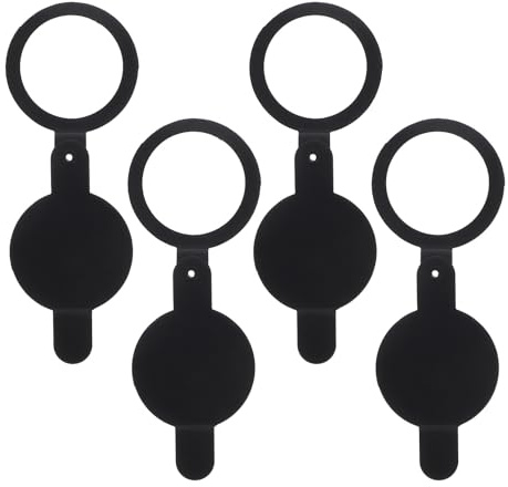 Didiseaon 4 pièces Cache de Confidentialité pour Bœuf Cuivre Protection Anti-regard pour Porte Appartement Compatible Portes de Bureau et Domicile Écran de Confidentialité