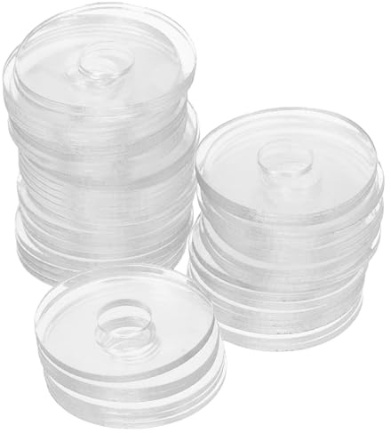 NOLITOY 50 Arandelas Planas Transparentes de Vinilo Pequeñas 0,79 Pulgadas para Tornillos M6 X 20 X 1, Accesorio para Reparación de Juntas y Mango de Ducha, Juego de 50 Piezas para Uso