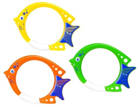 kesurpae Juego de Anillos de Buceo en Piscina Anillo natación para niños Además Cualquier Piscina Infantil para una diversión sin Fin Estos Anillos Son Buen tamaño para Que Las Manos pequeñas