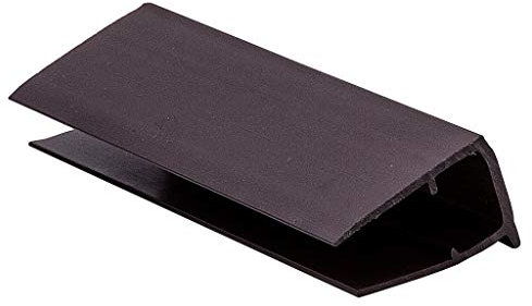 PVCu U Profile/End Closure for 10mm, 16mm, 25mm Polycarbonate Sheets or Glass Units (2.1m x 10mm, Brown)