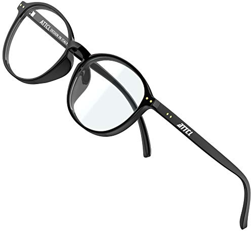 ATTCL Unisex blaulichtfilter brille computerbrille zum Blockieren von UV-Kopfschmerz [Verringerung der Augenbelastung] Gaming Brille 1133-Black