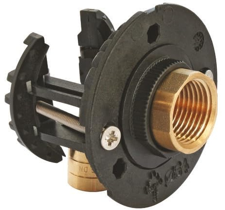 SOMATHERM FOR YOU, Kit de fixation robinet machine à laver pour tube PER Ø12 - Installation rapide sur plaque de plâtre 9,5 à 25mm - Raccords à glissement inclus - Étanchéité garantie