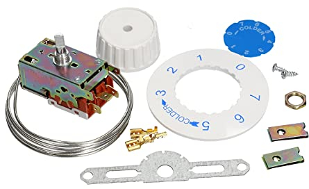 LUTH Premium Profi Parts Termostato compatibile con Ranco K59-L1102 come VT9 con accessori per frigorifero a 2 e 3 stelle