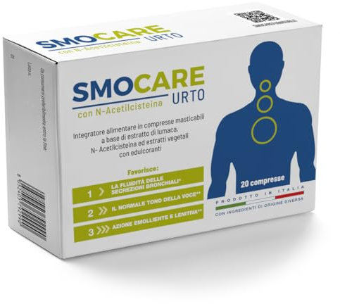 Caramelos Fluidificantes para Fumadores Smocare® Acción URTO en comprimidos con N-Acetilcisteína