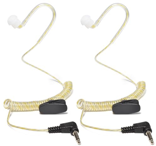 UAYESOK 3,5 mm dold säkerhetsradio öronsnäcka, 1 stift lyssna endast balanserade armaturer hörlurar Walkie Talkie headset för fjärrhögtalare mikrofon Motorola Kenwood Icom tvåvägsradiosändare MP3 (2