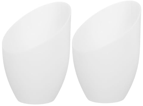 SOLUSTRE Paralume 2 Pezzi a Forma di Ferro di Cavallo in Plastica Bianco Facile da Installare e Sostituire per Lampade da Comodino e Decorazione Casa