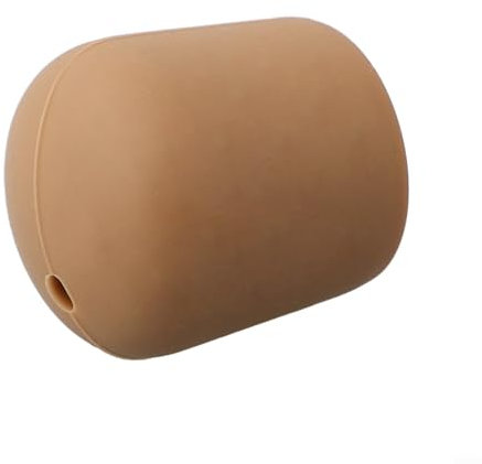 Cubierta para mango de caña de pescar hecha de material de silicona suave y elástico (S marrón)