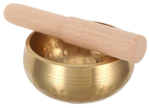 Mikinona Cuenco tibetano budista cuenco sonoro para mujer martillado a mano martillado de relajación auténtico tazón de sonido
