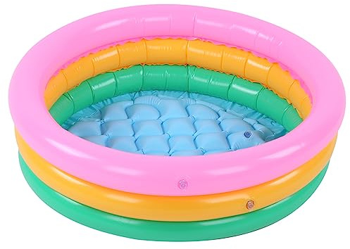 Mtlavishness Piscine Arc-en-Ciel pour Enfants, Piscine à balles pour garçons, siège pour bébé, Bassin pour bébé (Style inférieur aléatoire), Taille M (Petite)