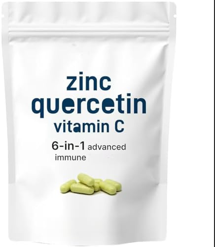 Quercetin, | 6-i-1 Immun- Och Lungstöd | Hjälper Till Med Antioxidantkraft, Icke-GMO, Glutenfri, Hjälper Till Att Absorbera
