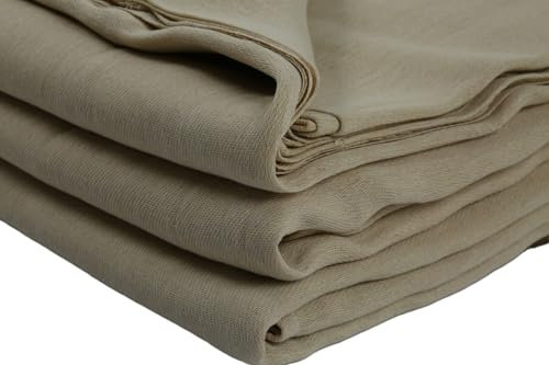 Equip247uk 3 X Professional Quality 100% Cotton Twill Heavy Duty DUST Sheets for Decorating Size 10'x8'
